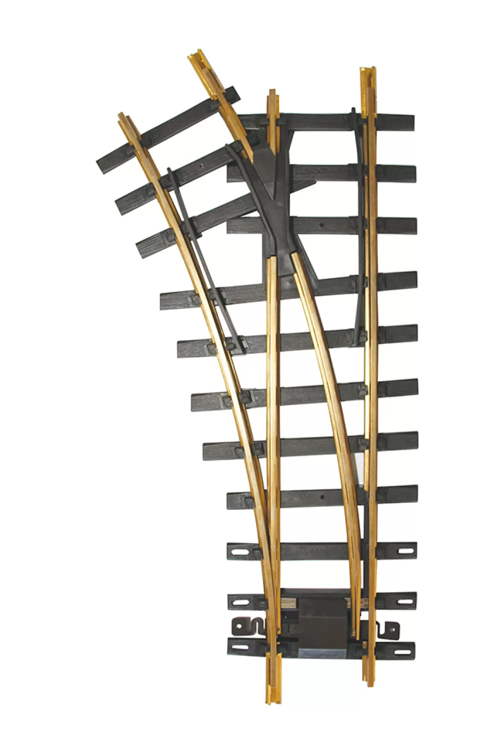 Brass Track*Bachmann Trains 30 Degree 4' Diameter Turnout, Left - Brass Track (Large Scale)