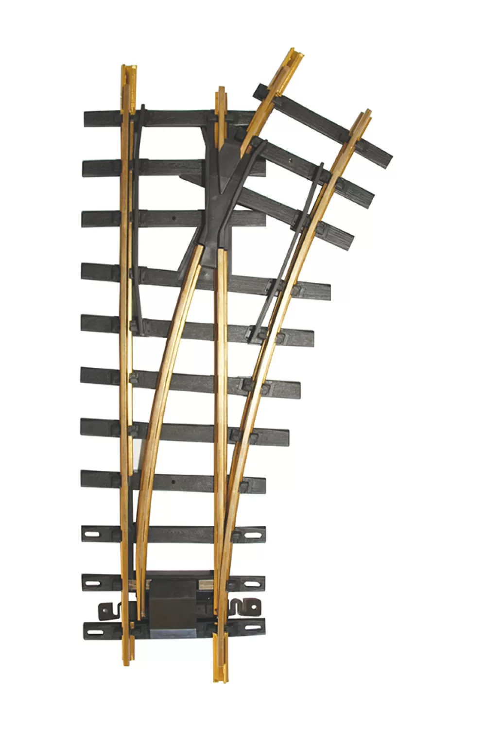 Brass Track*Bachmann Trains 30 Degree 4' Diameter Turnout, Right - Brass Track (Large Scale)